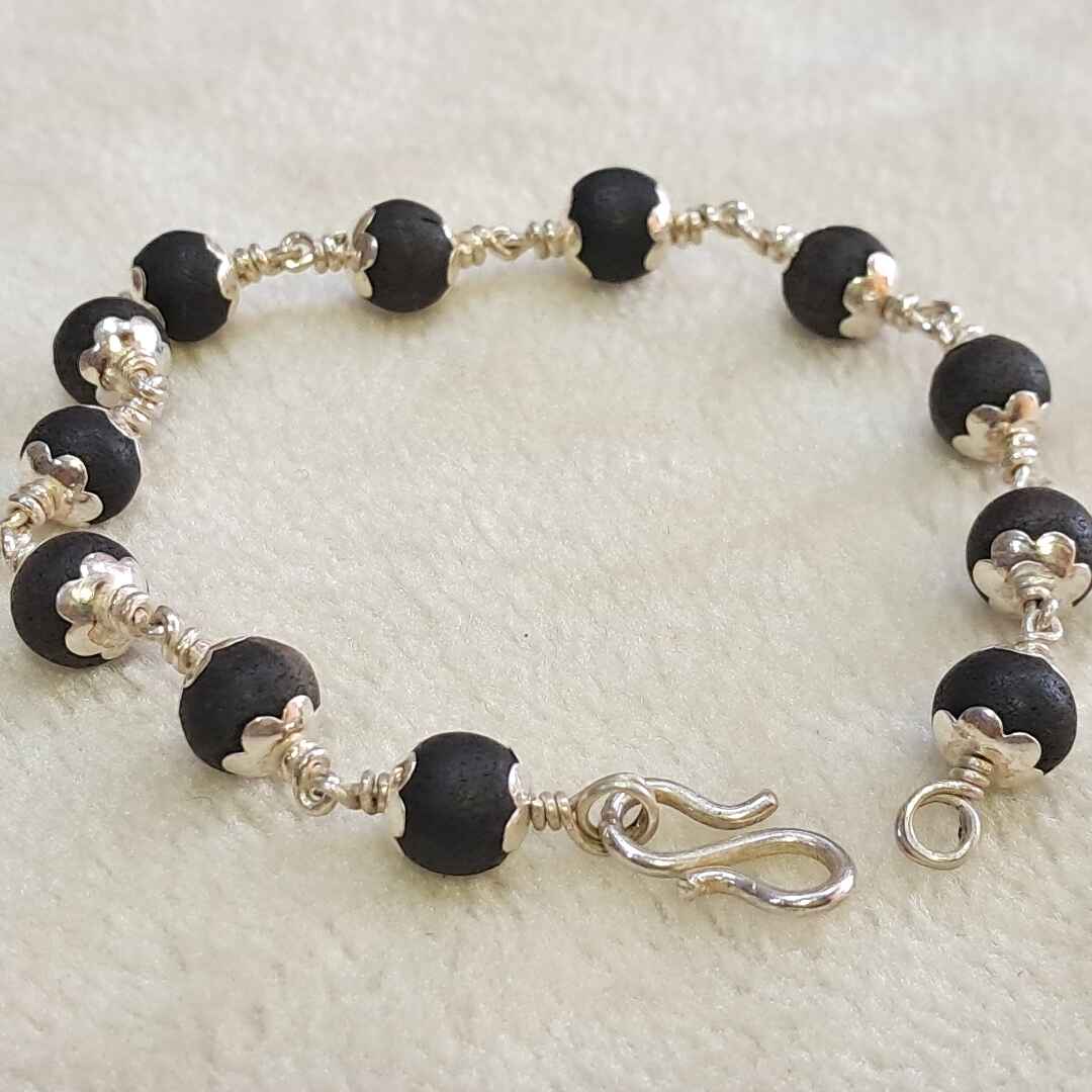 Karungali - Silver Bracelet