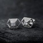 Silver Swirls Stud