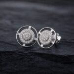 Silver Swirls Stud