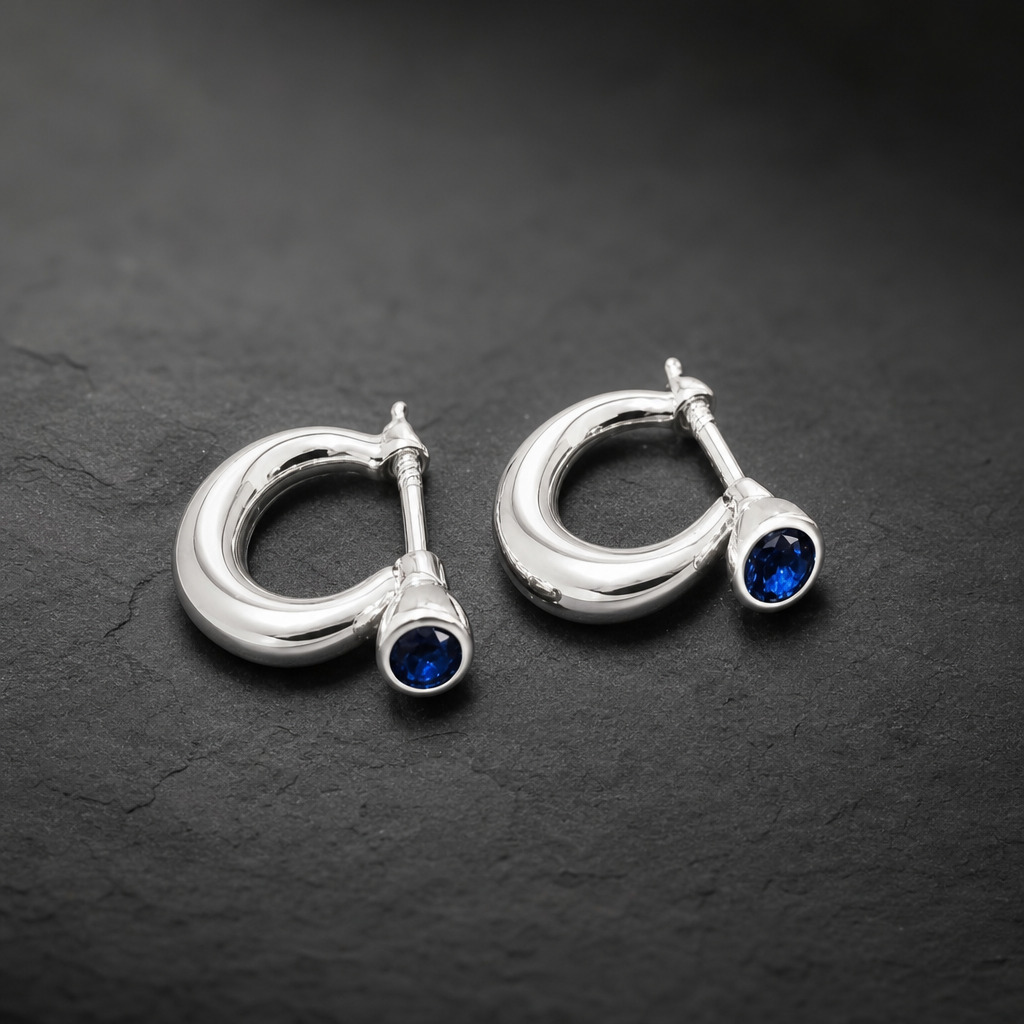 20820287 Classic Silver Ear Ring - Image 1