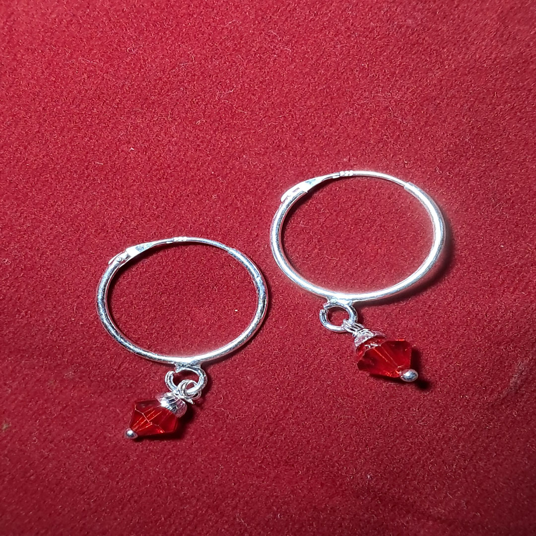 F240213 Simple Silver Earring - Image 1