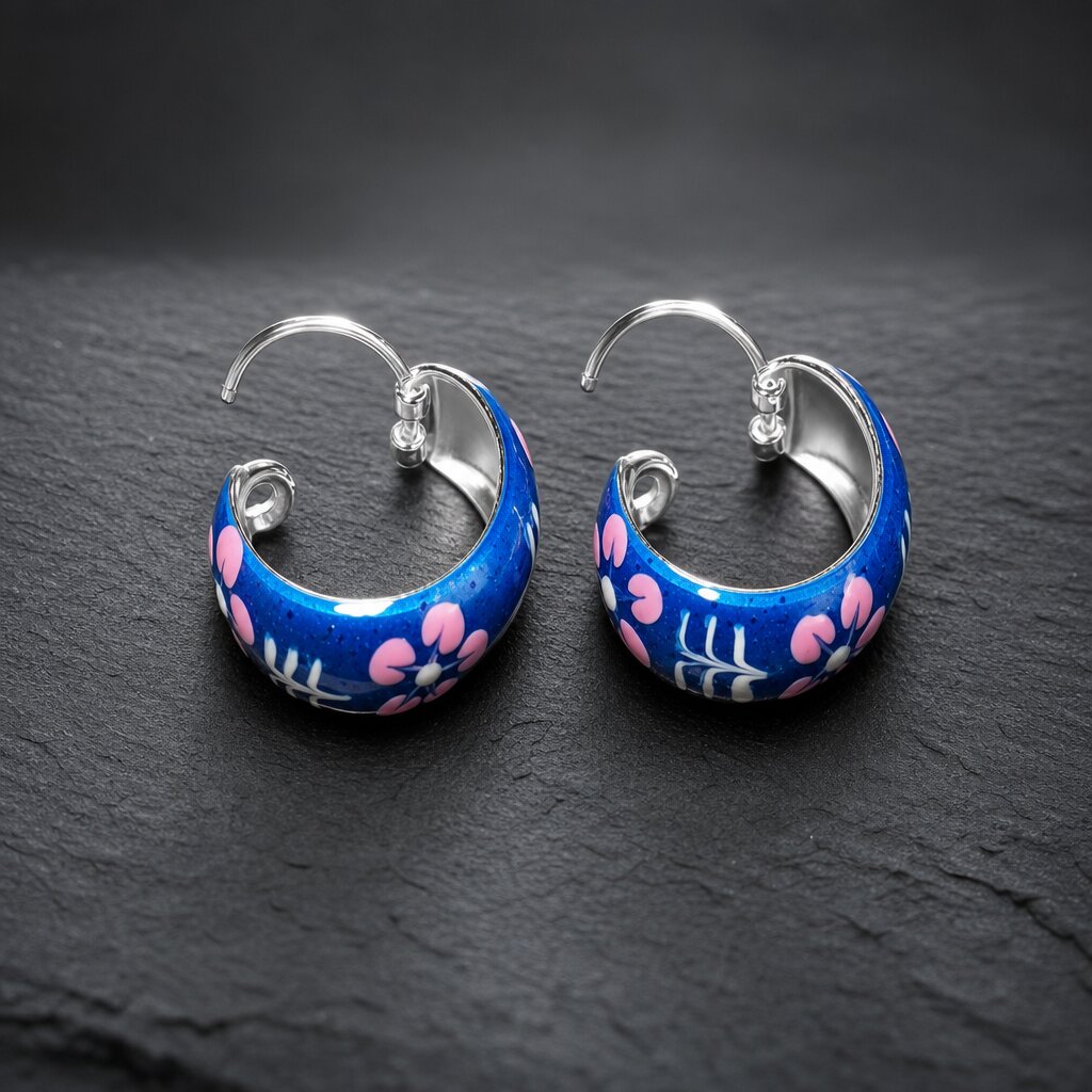 F240215 Colour Enamel Design Ring - Image 1