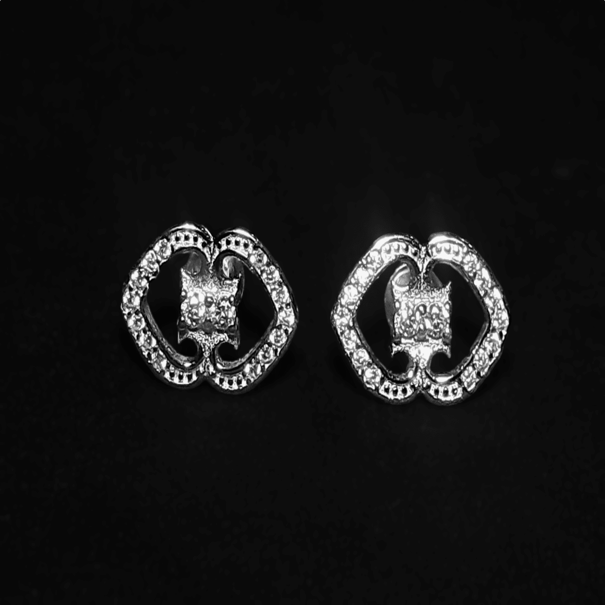 J24072147 Silver Fancy Studs - Image 1
